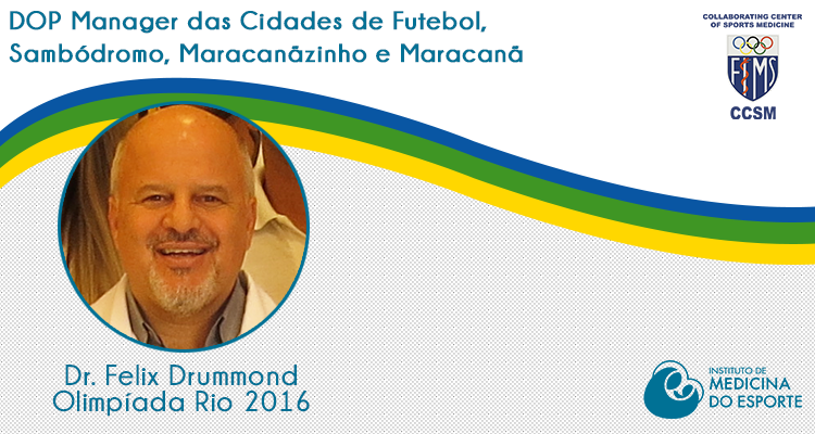 Dr. Felix Drummond assume nova função nos Jogos Olímpicos